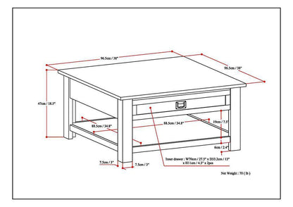 Farmhouse Grey | Monroe Square Coffee Table