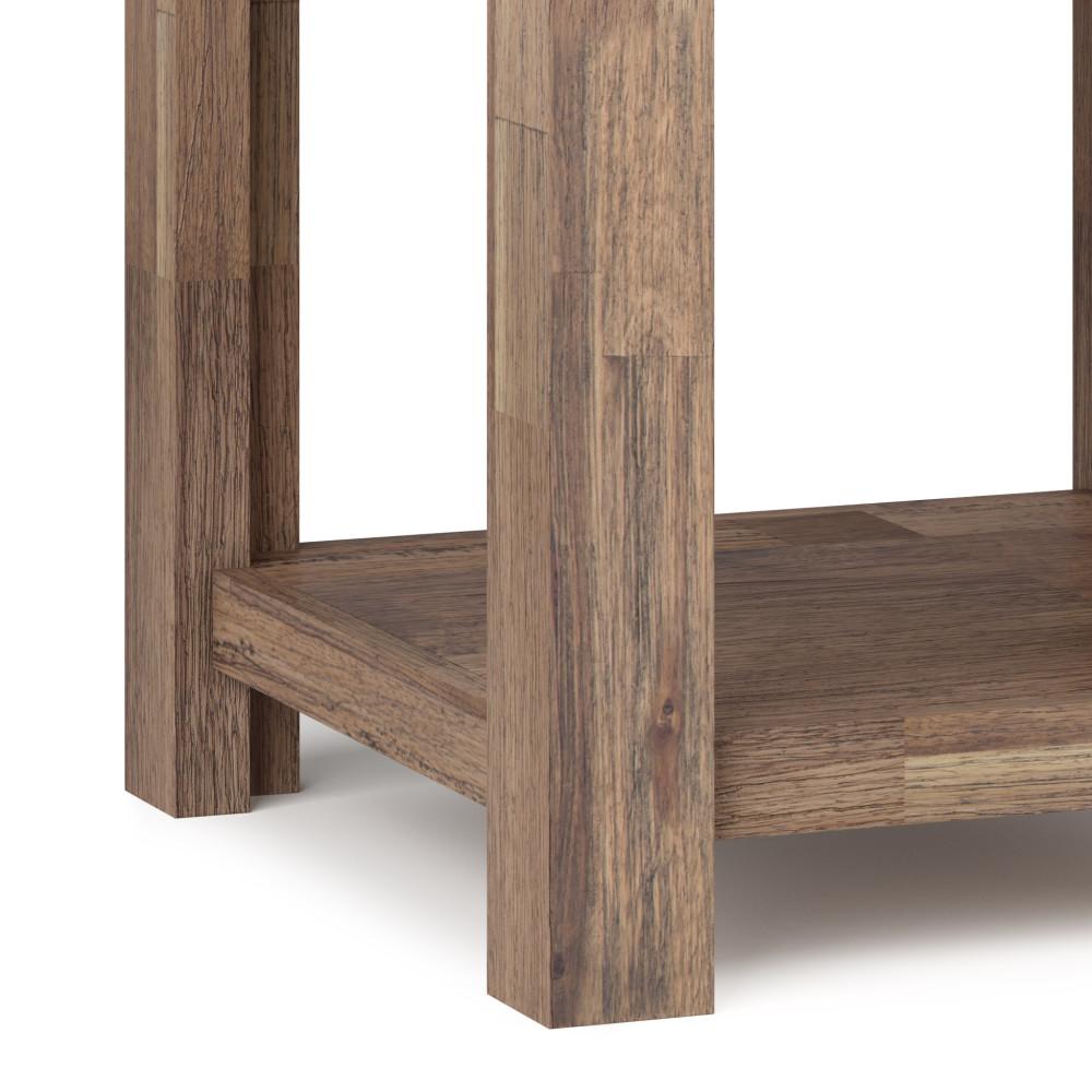 Rustic Natural Aged Brown | Monroe End Side Table