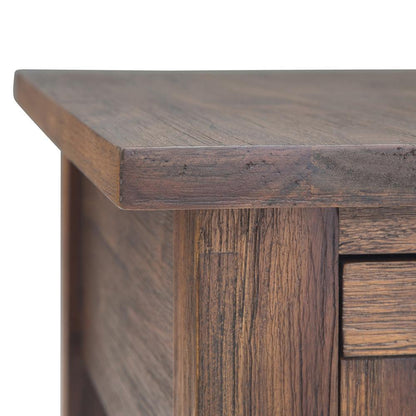 Distressed Charcoal Brown | Monroe Narrow Side Table