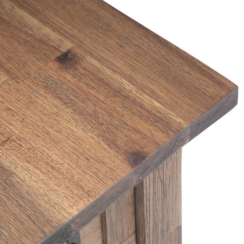 Rustic Natural Aged Brown | Monroe Narrow Side Table