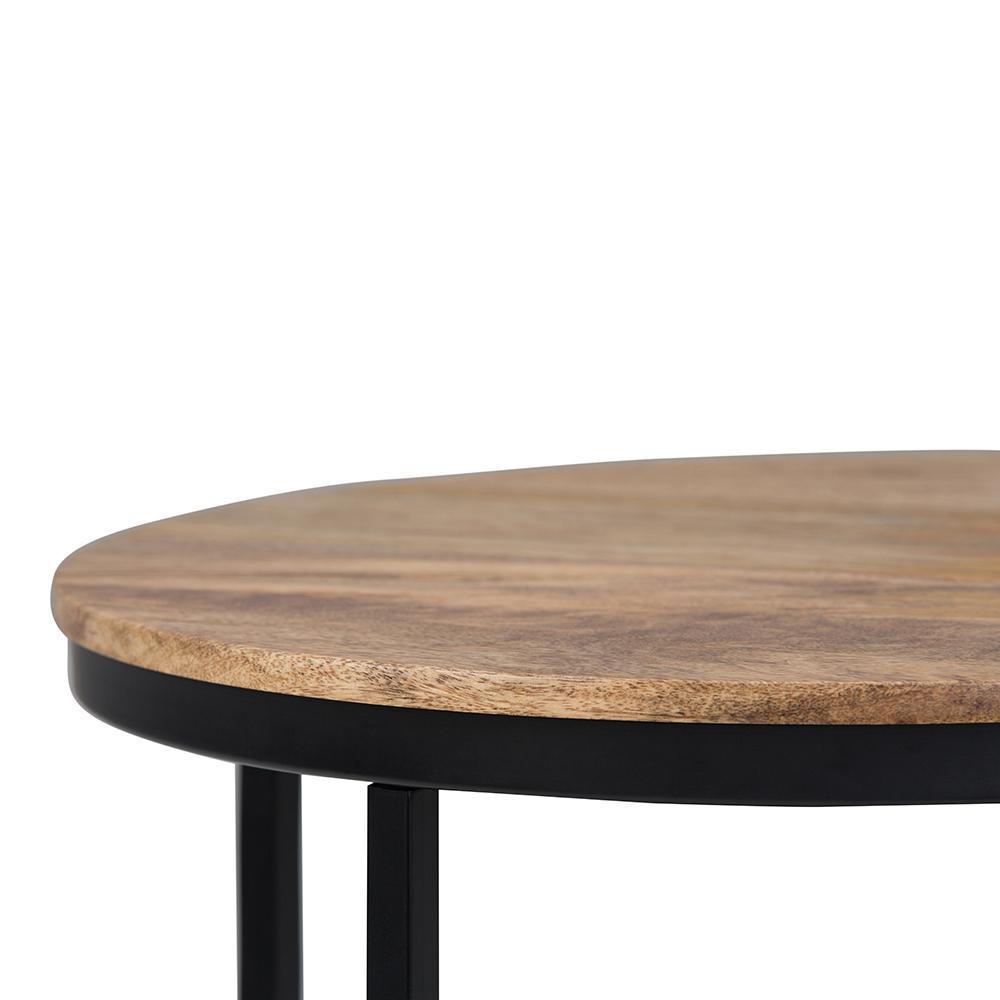 Natural Black | Jenna Round Side Table