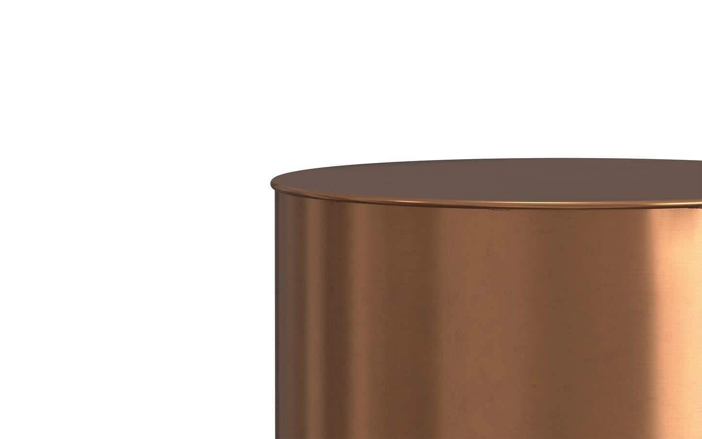 Ombre Black and Copper | Curtis Metal Cylinder Accent Table