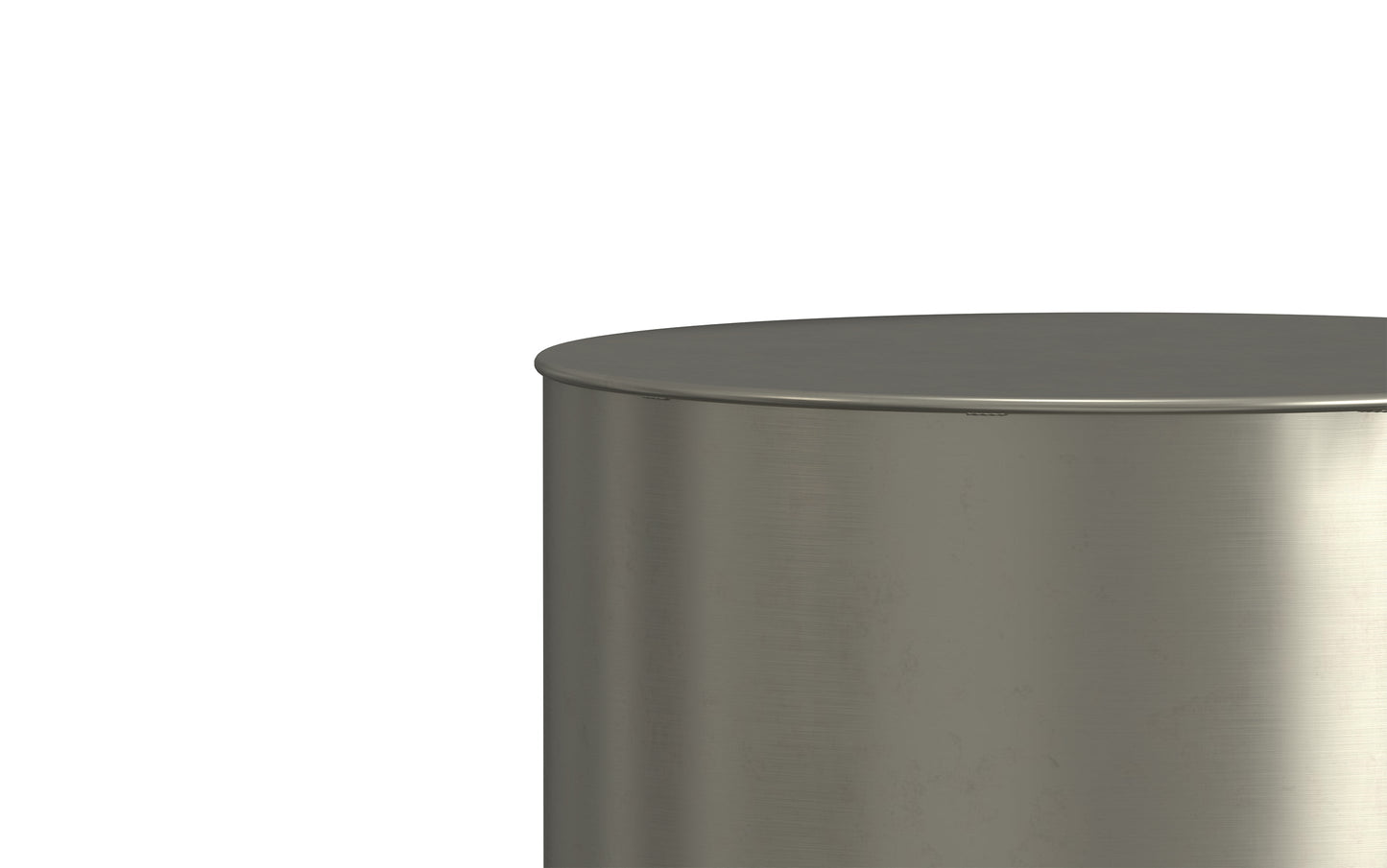 Ombre Black and Silver | Curtis Metal Cylinder Accent Table