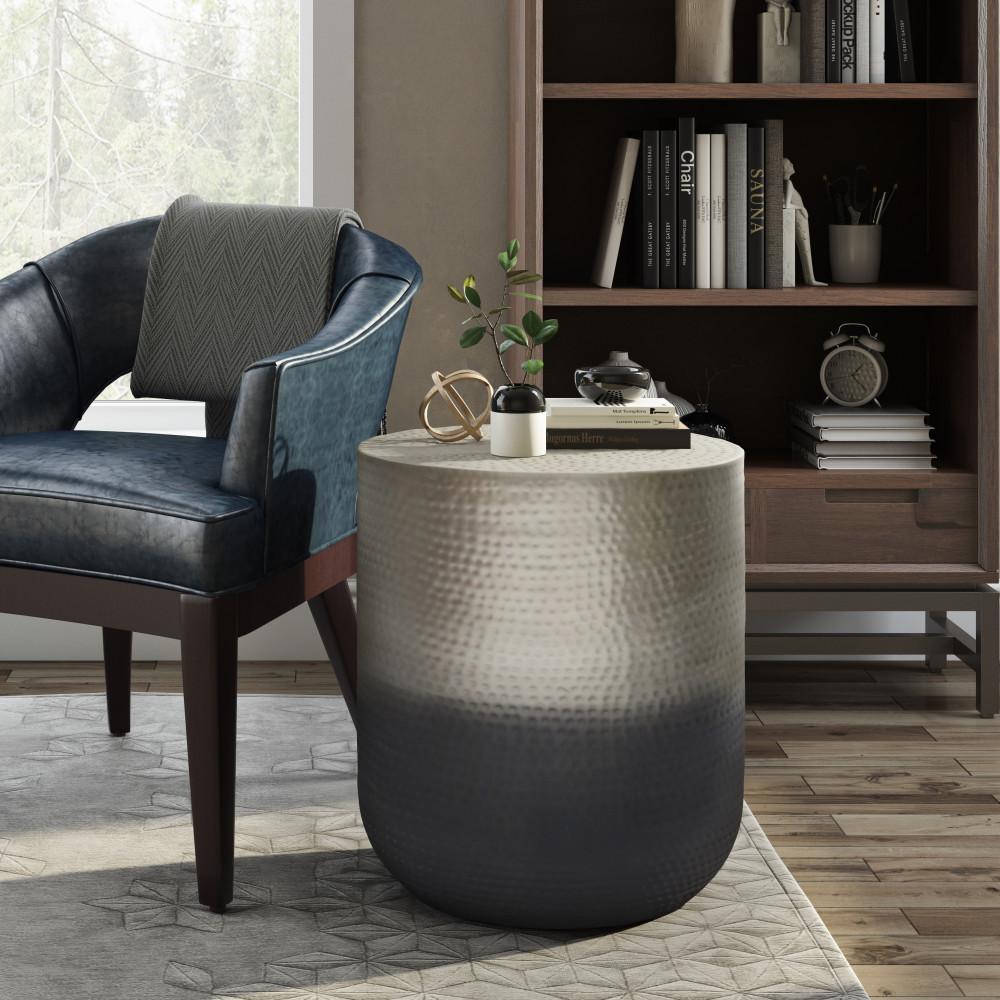 Silver Ombre | Nova Metal Side Table