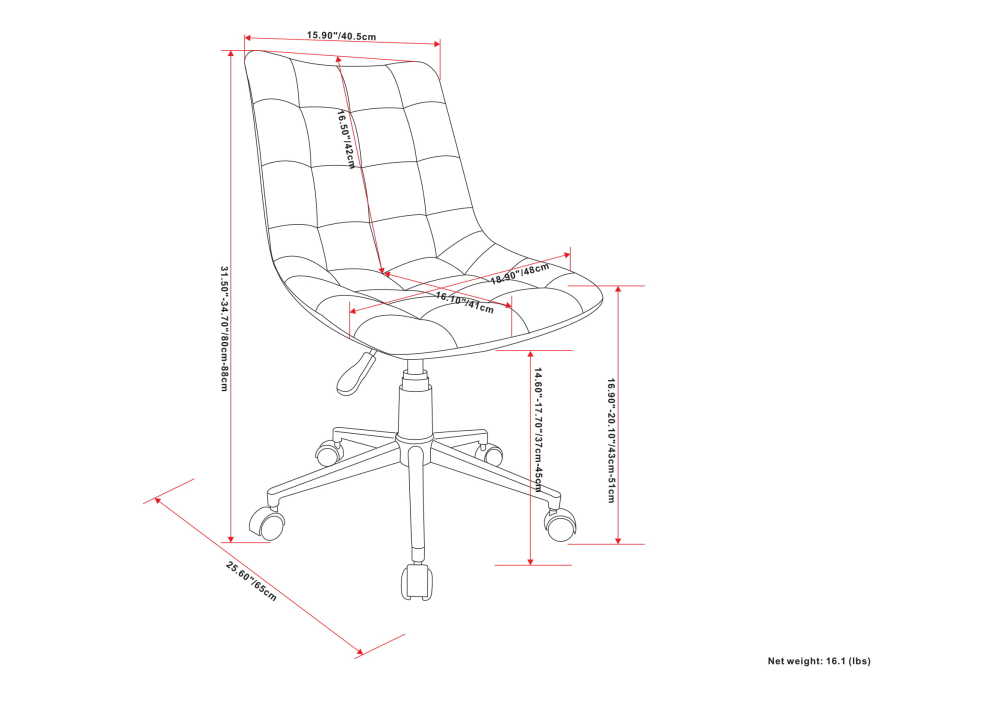  Distressed Blue Distressed Vegan Leather | Chambers Swivel Office Chair