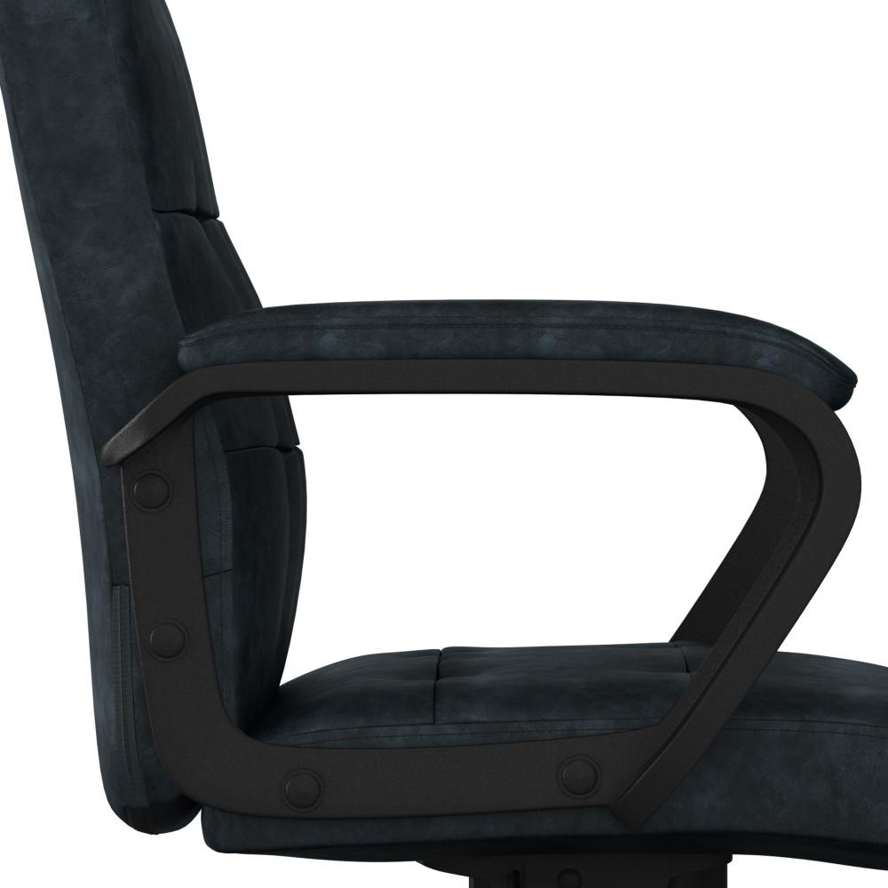  Distressed Blue Distressed Vegan Leather | Brewer Swivel Office Chair