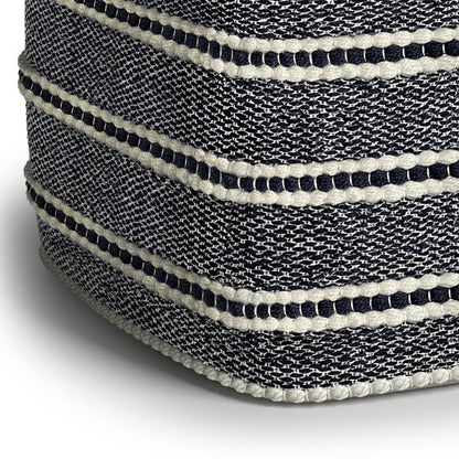 Corrie Square Woven Outdoor/ Indoor Pouf