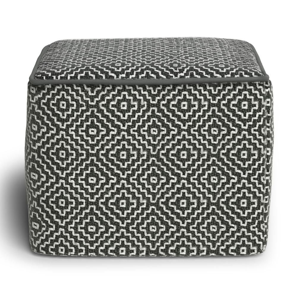 Briella Square Woven Outdoor/ Indoor Pouf