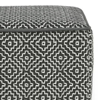 Briella Square Woven Outdoor/ Indoor Pouf