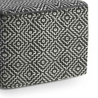 Briella Square Woven Outdoor/ Indoor Pouf