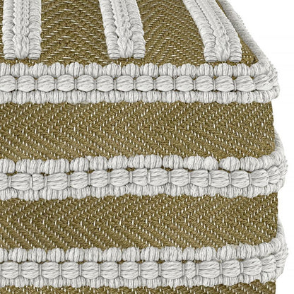 Liam Square Woven Outdoor/ Indoor Pouf