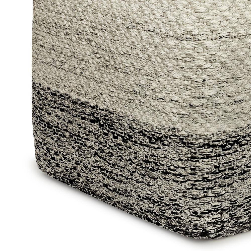 Macie Square Woven Outdoor/ Indoor Pouf