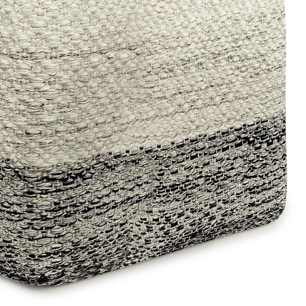 Macie Square Woven Outdoor/ Indoor Pouf