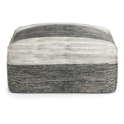 Mathis Square Woven Outdoor/ Indoor Pouf