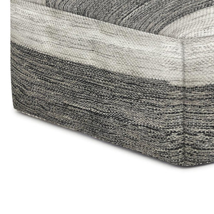 Mathis Square Woven Outdoor/ Indoor Pouf