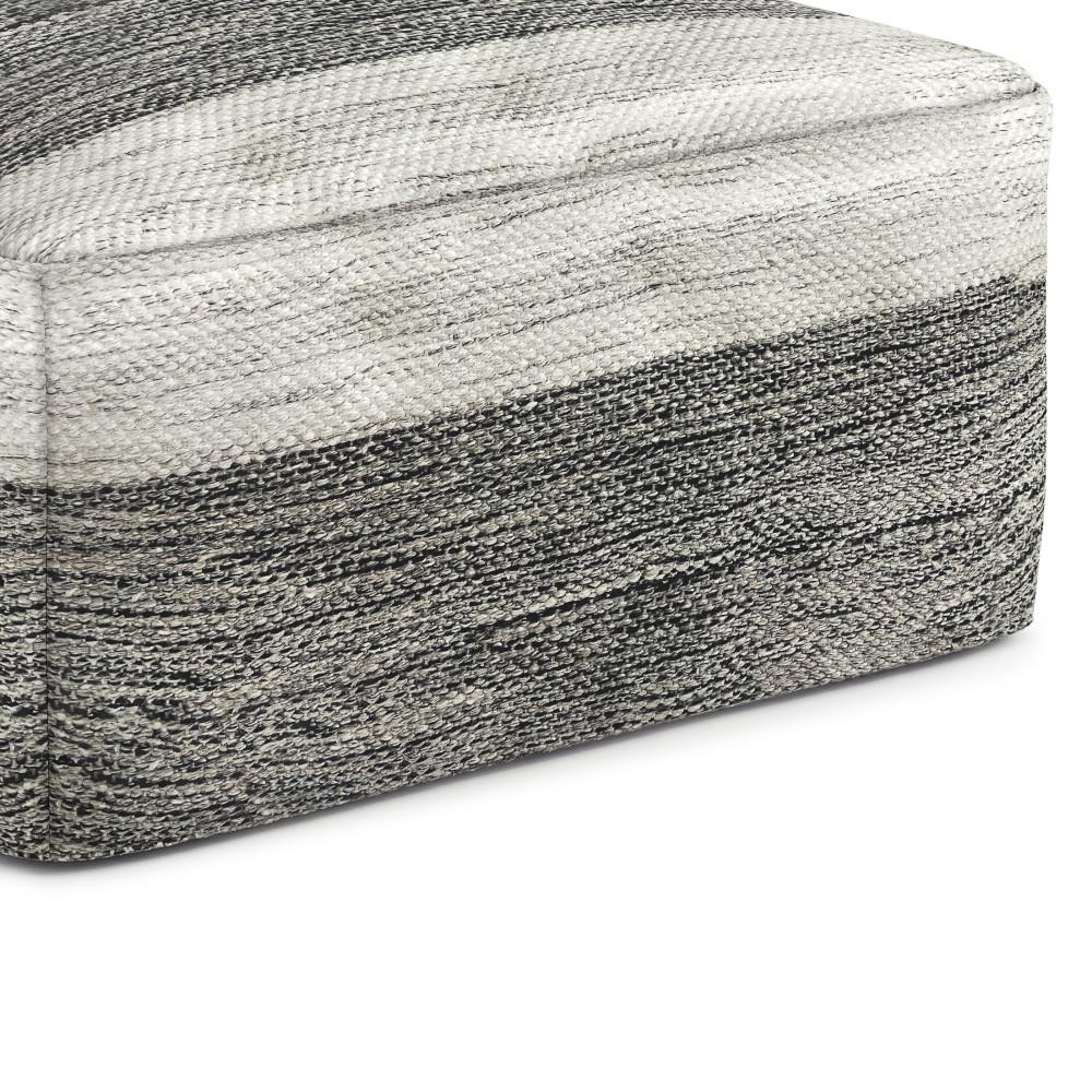 Mathis Square Woven Outdoor/ Indoor Pouf