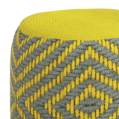 Kent Round Woven Outdoor/ Indoor Pouf