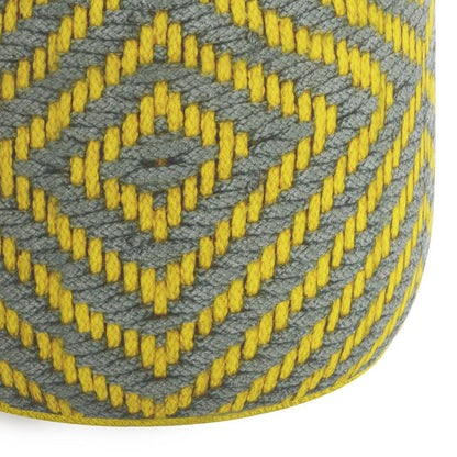 Kent Round Woven Outdoor/ Indoor Pouf