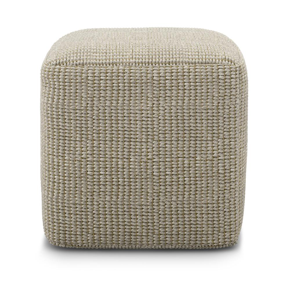 Zelma Square Woven Outdoor/ Indoor Pouf