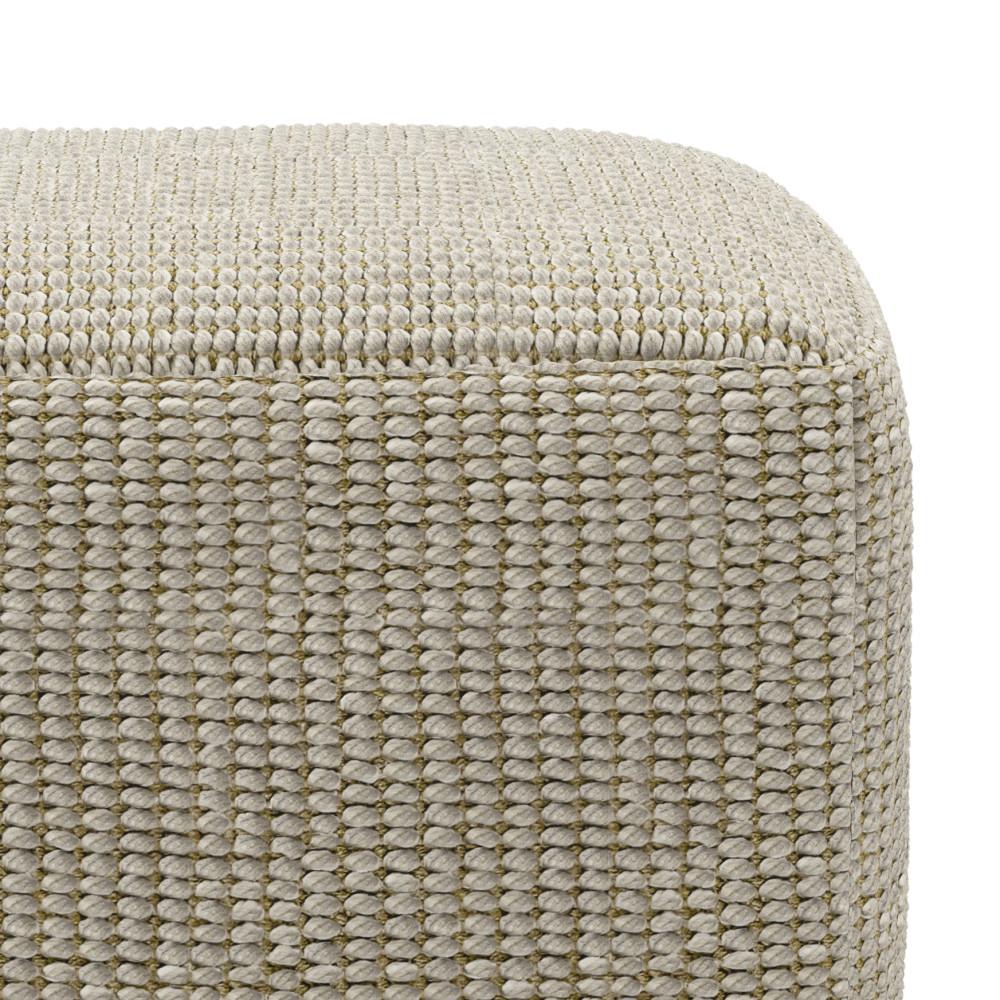 Zelma Square Woven Outdoor/ Indoor Pouf