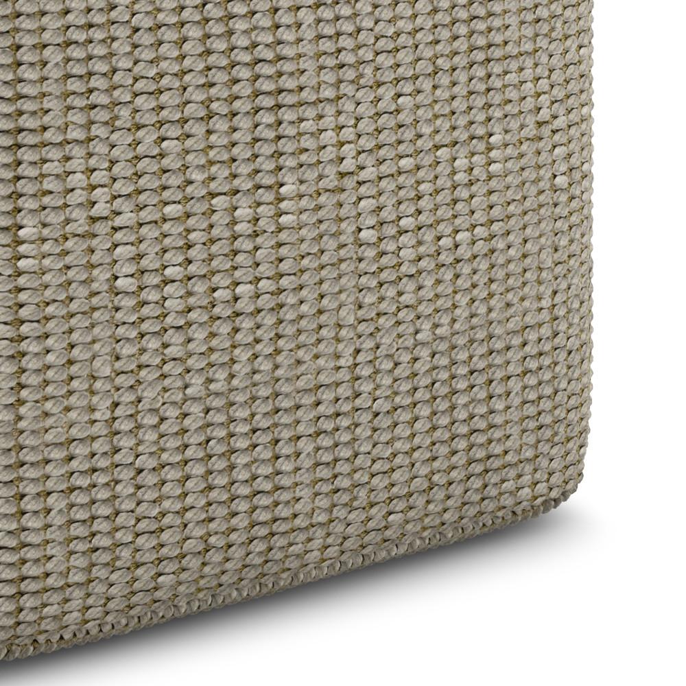 Zelma Square Woven Outdoor/ Indoor Pouf