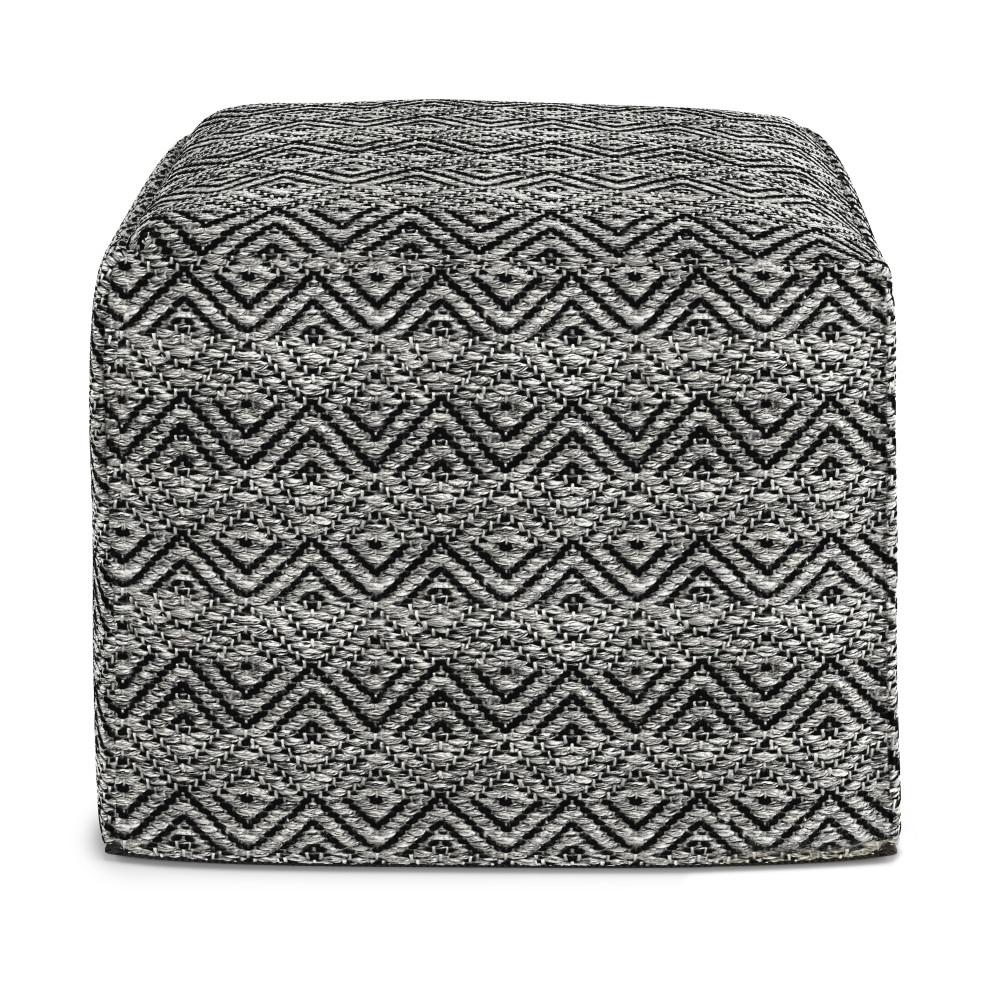 Hendrik Square Woven Outdoor/ Indoor Pouf