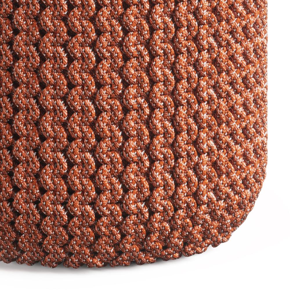 Wynne Round Knitted Outdoor/ Indoor Pouf