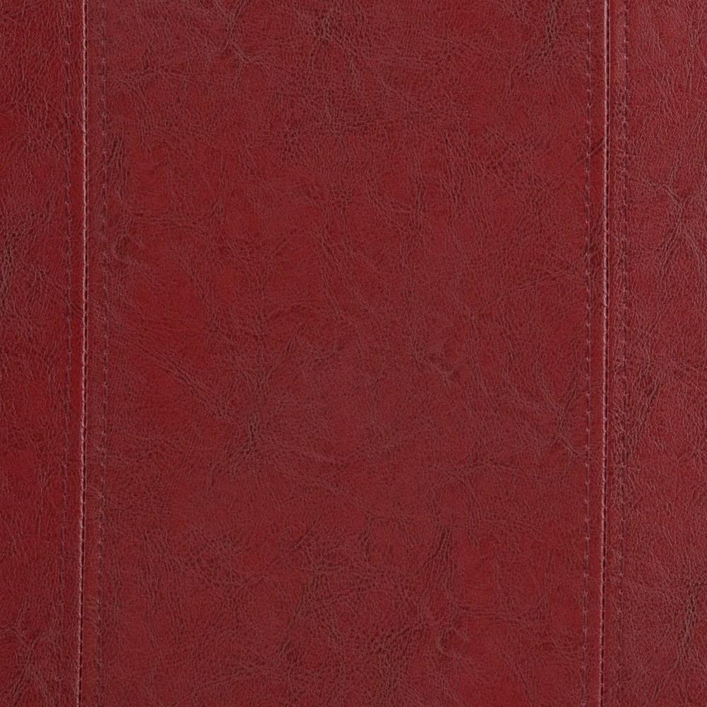 Radicchio Red Vegan Leather | Dover Vegan Leather Storage Ottoman