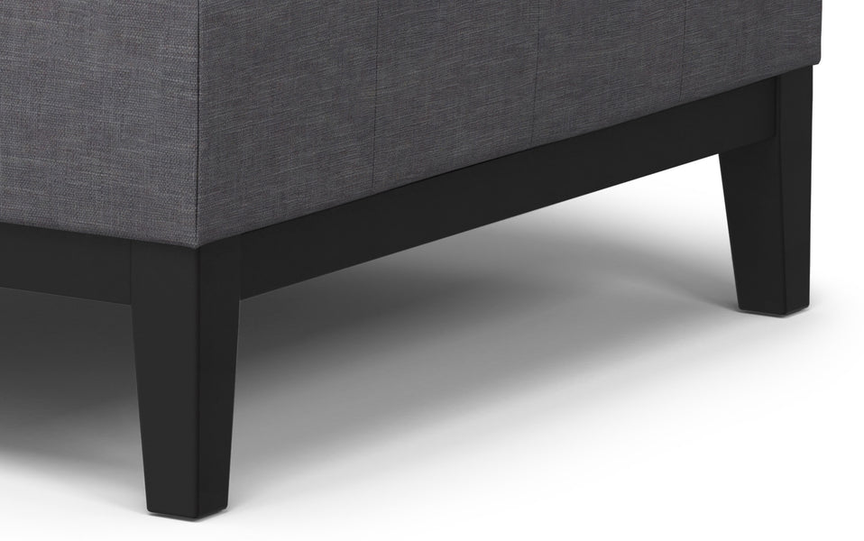 Slate Grey Linen Style Fabric | Dover Lift Top Coffee Table Storage Ottoman