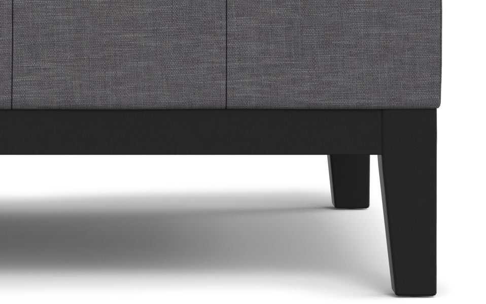 Slate Grey Linen Style Fabric | Dover Lift Top Coffee Table Storage Ottoman