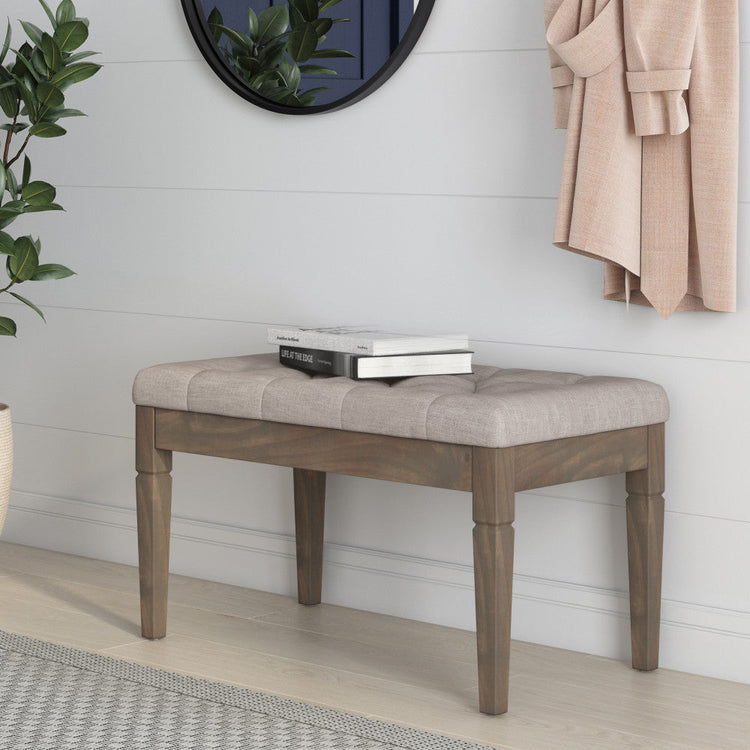 Waverly Small Tufted Ottoman Bench