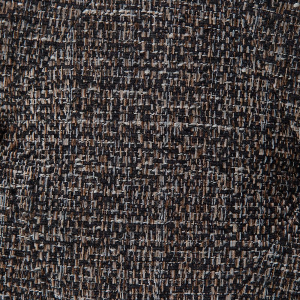 Ebony Tweed Style Fabric | Milltown 44 inch Large Ottoman Bench in Linen Style Fabric