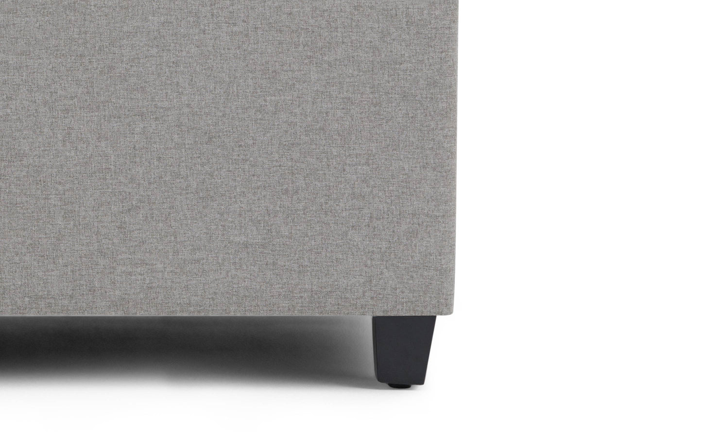 Dove Grey Linen Style Fabric | Sienna Storage Ottoman Bench