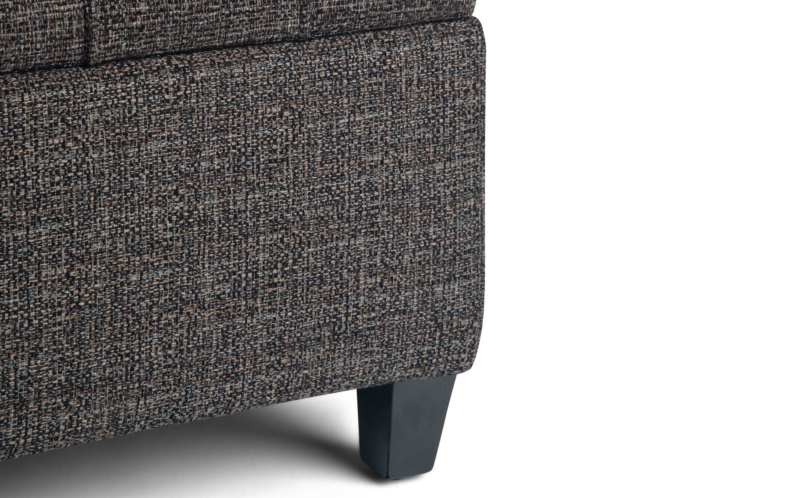 Ebony Tweed Style Fabric | Harrison Coffee Table Storage Ottoman