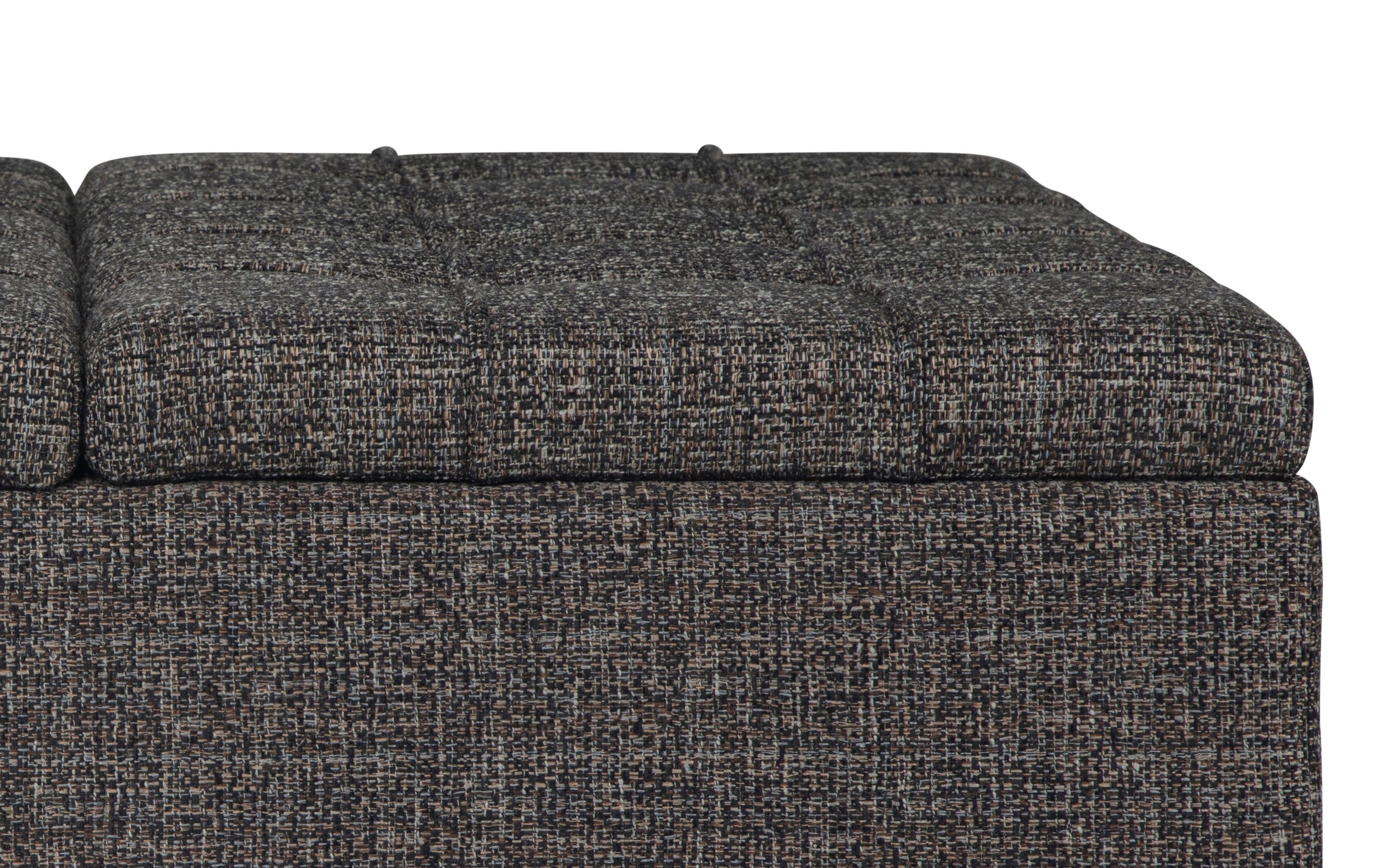 Ebony Tweed Style Fabric | Harrison Coffee Table Storage Ottoman