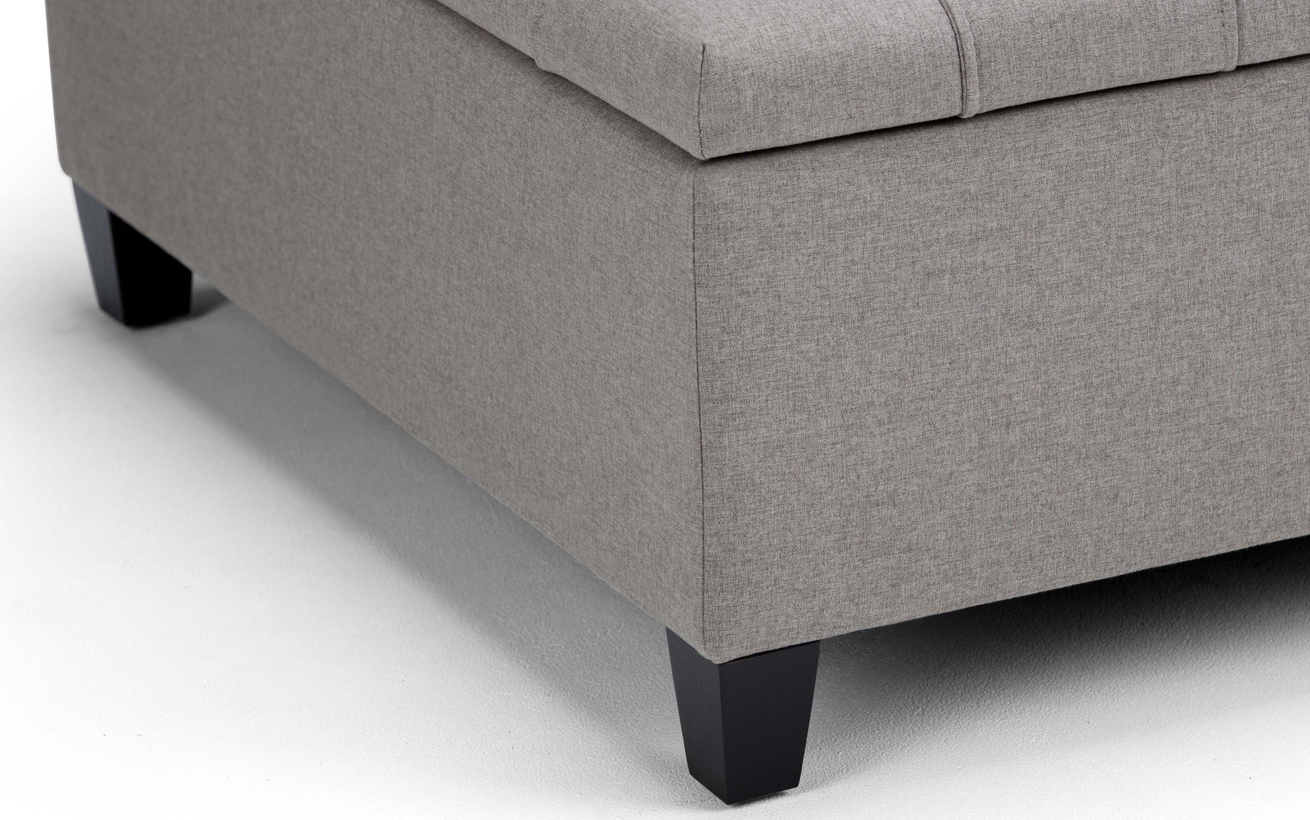 Dove Grey Linen Style Fabric | Harrison Coffee Table Storage Ottoman