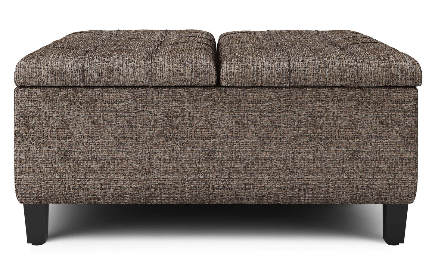 Mink Brown Tweed Style Fabric | Harrison Coffee Table Storage Ottoman