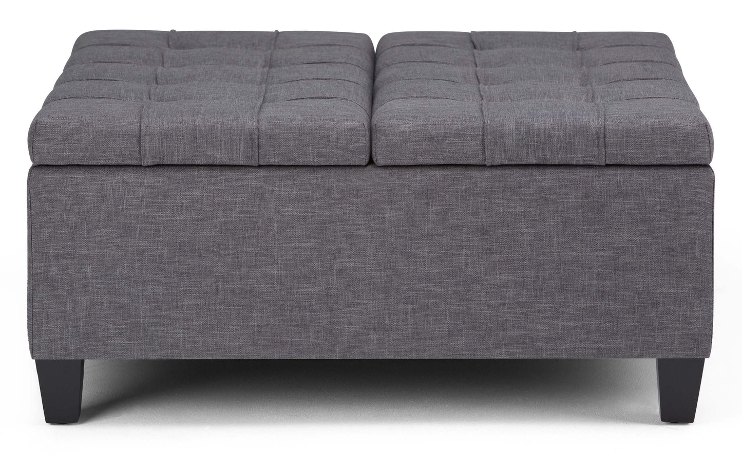 Slate Grey Linen Style Fabric | Harrison Coffee Table Storage Ottoman