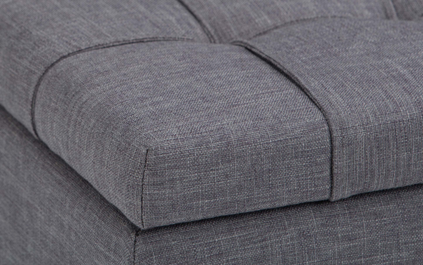 Slate Grey Linen Style Fabric | Harrison Coffee Table Storage Ottoman