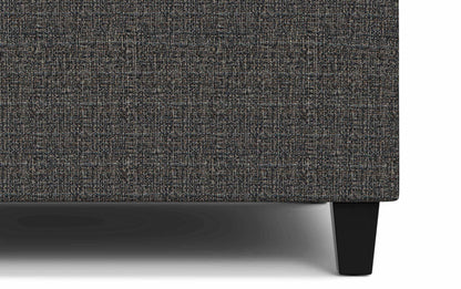 Ebony Tweed Tweed Style Fabric | Harrison Small Square Coffee Table Storage Ottoman