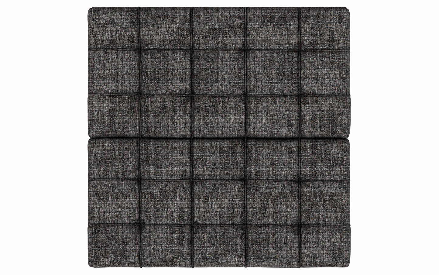 Ebony Tweed Tweed Style Fabric | Harrison Small Square Coffee Table Storage Ottoman