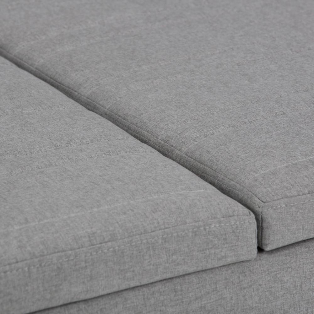 Dove Grey Linen Style Fabric | Ellis Coffee Table Storage Ottoman