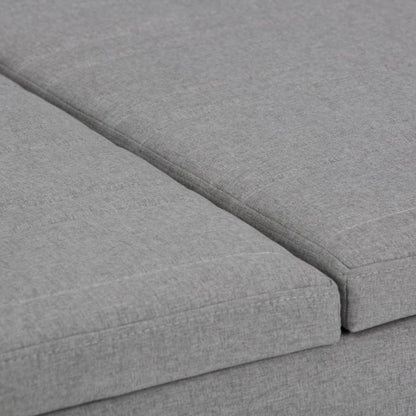 Dove Grey Linen Style Fabric | Ellis Coffee Table Storage Ottoman