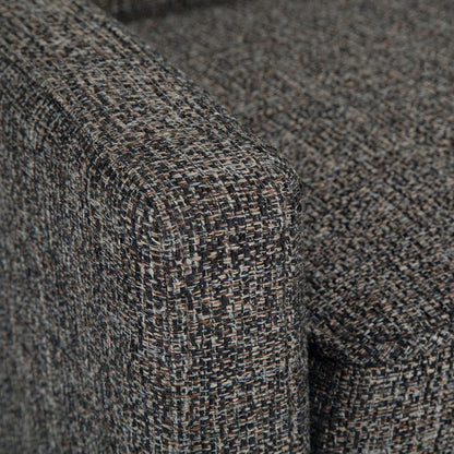 Dark Grey Tweed Style Fabric | Parris Upholstered Bench