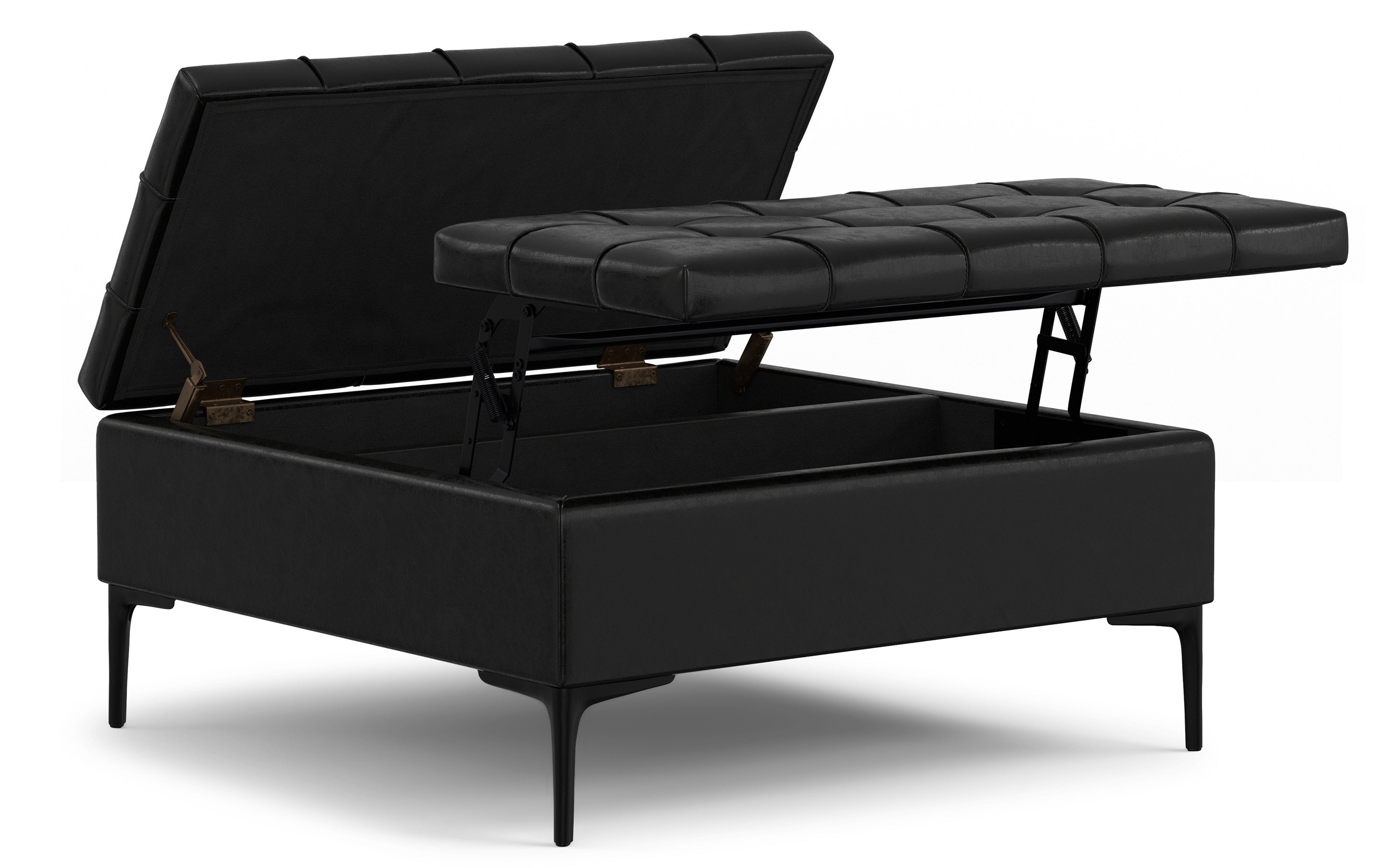 Store New black ottoman with storage