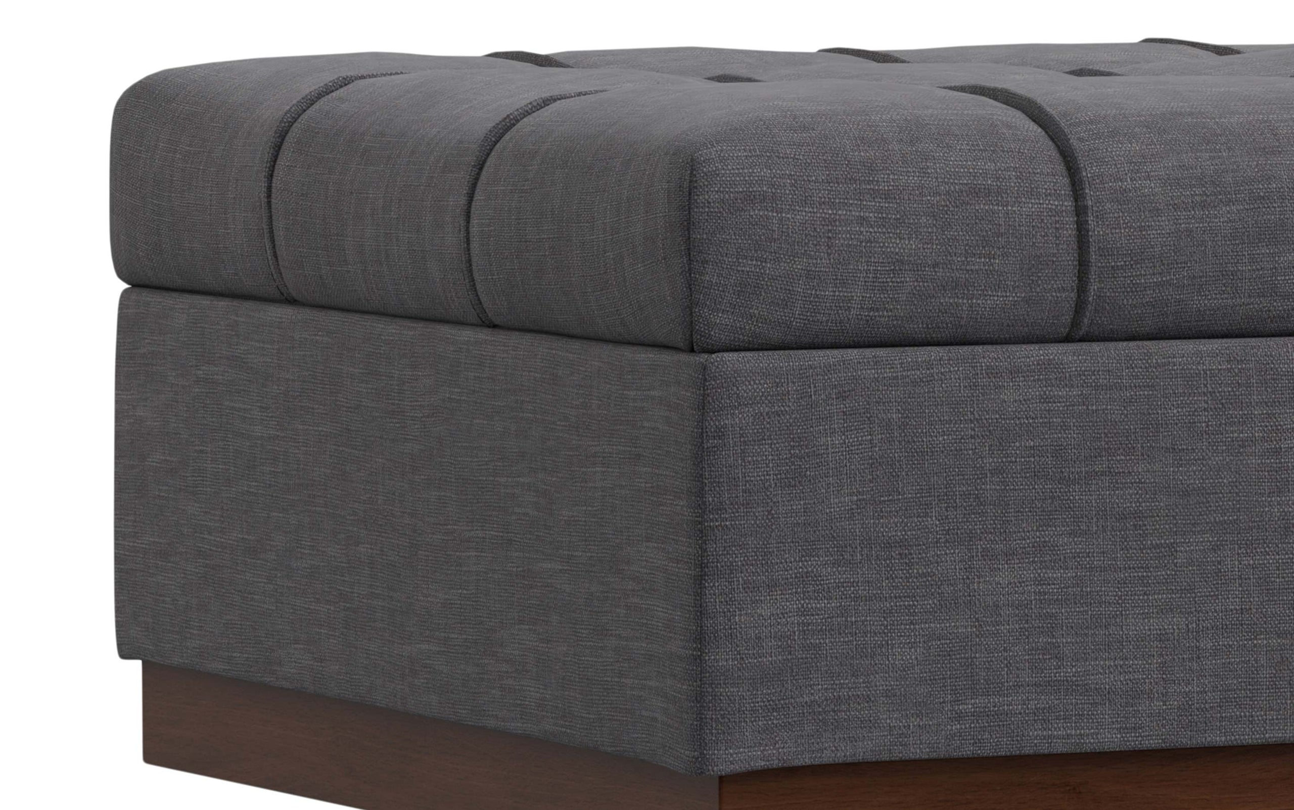 Slate grey Linen Style Fabric | Mariah Coffee Table Storage Ottoman