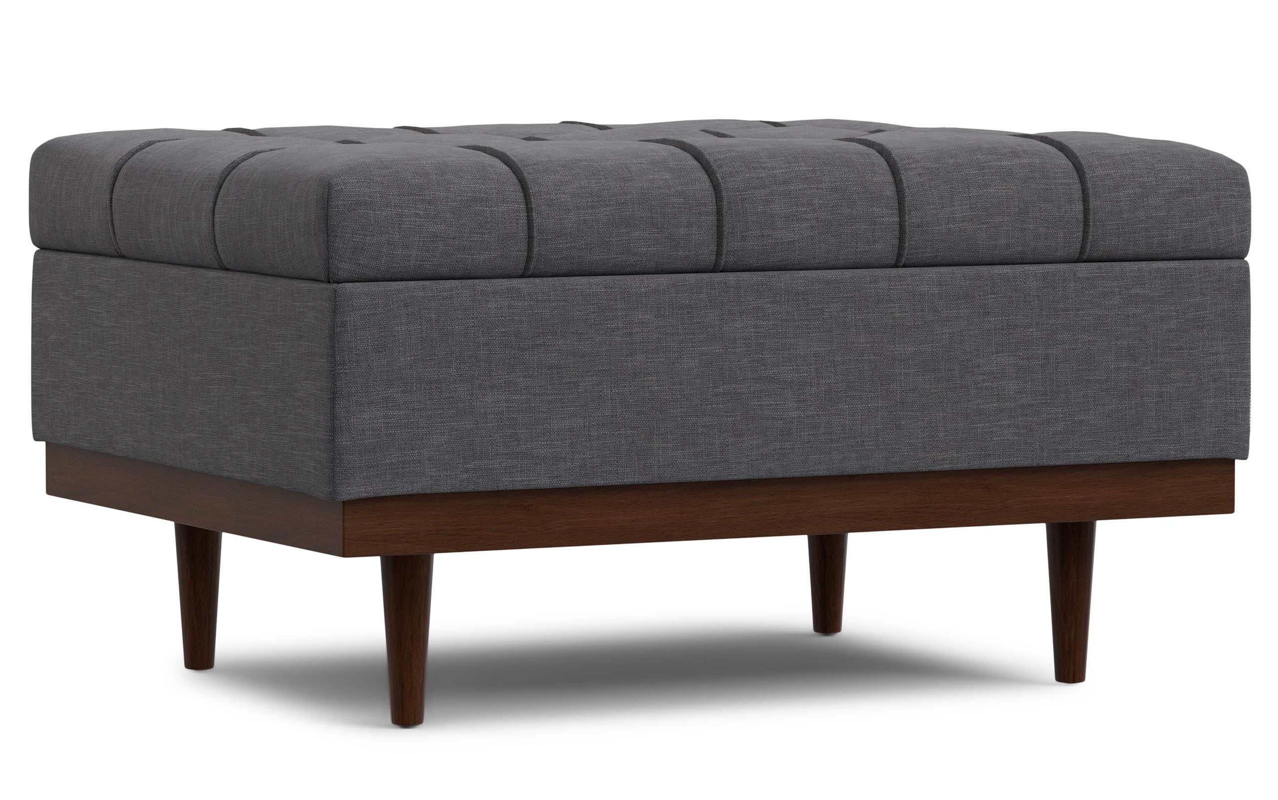 Slate grey Linen Style Fabric | Mariah Coffee Table Storage Ottoman