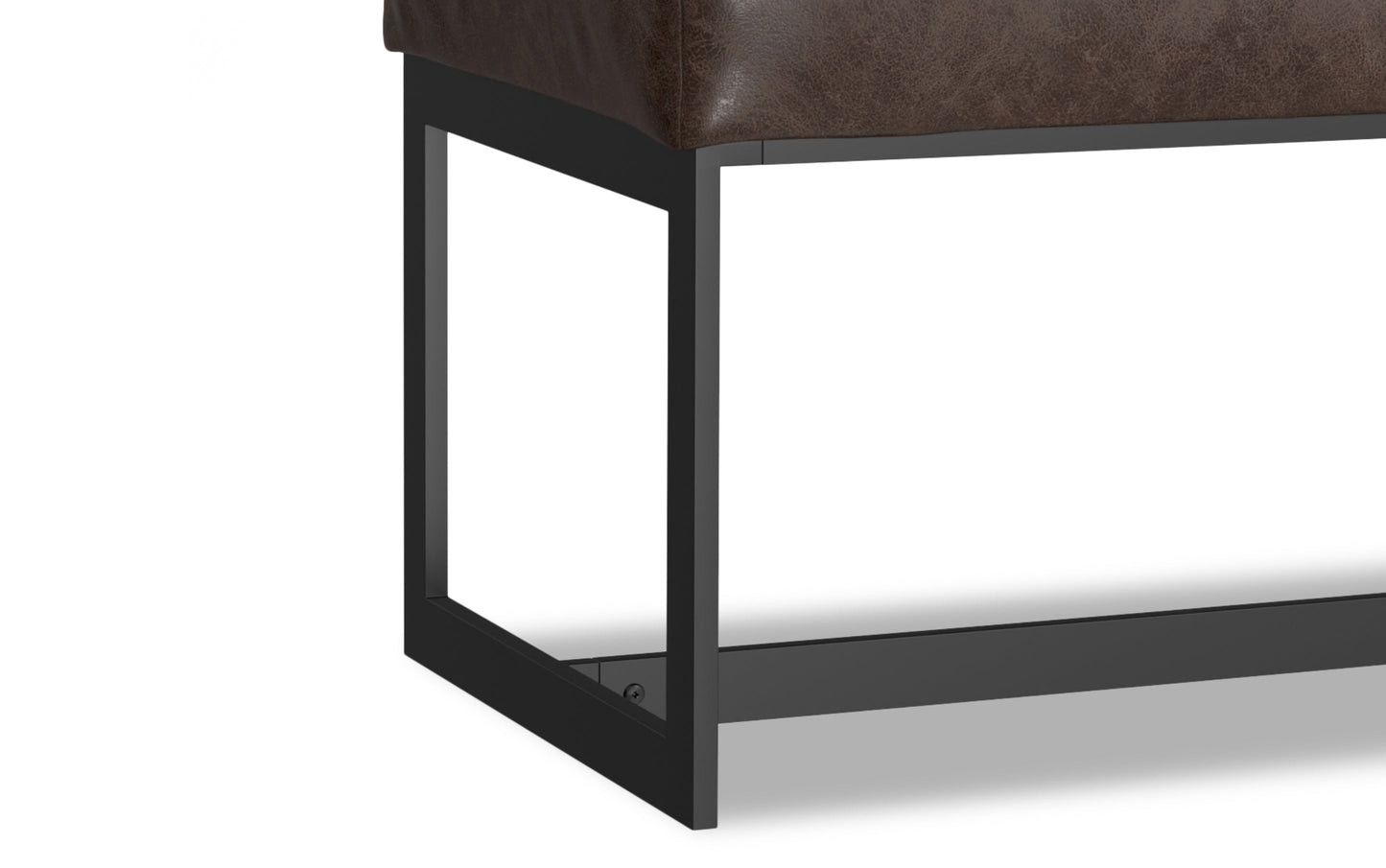 Penelope Leather Ottoman Bench