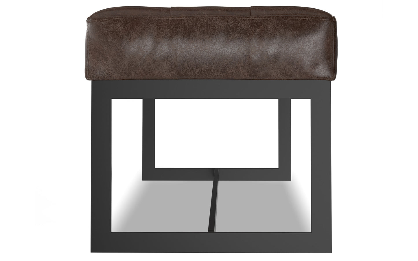 Penelope Leather Ottoman Bench