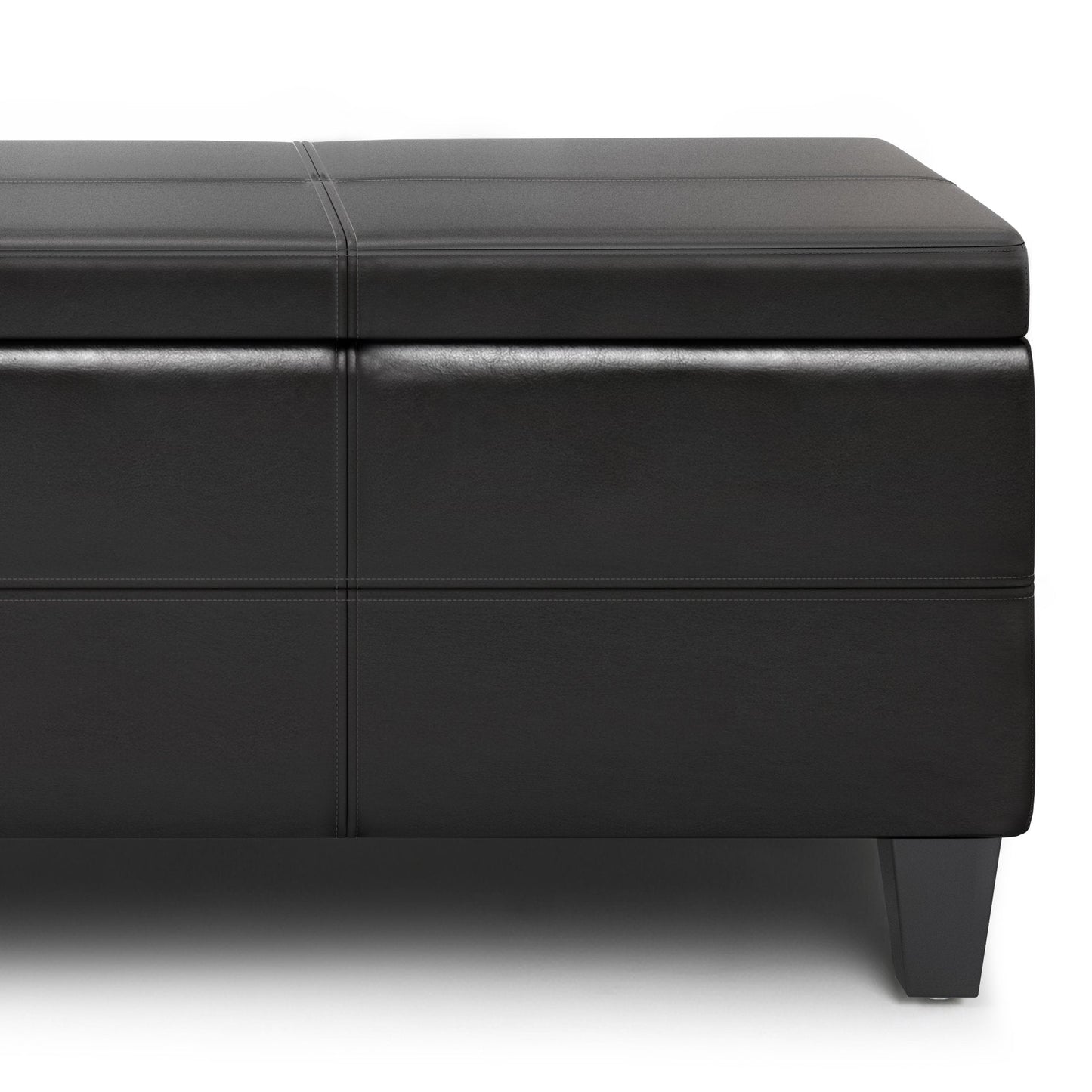 Tanners Brown | Afton Storage Ottoman Bench